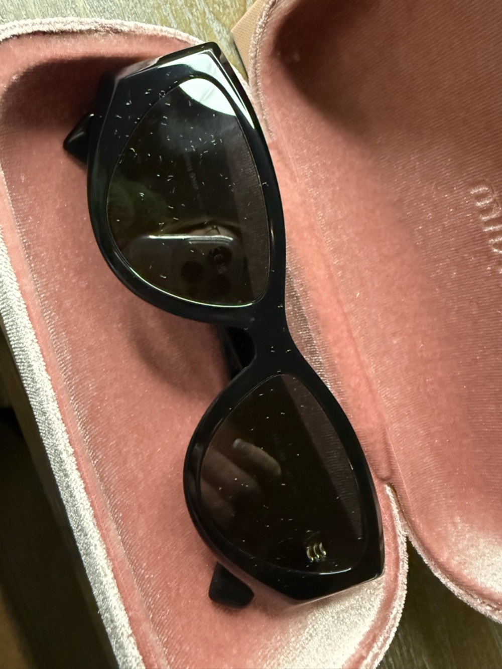 Miu Miu Black Cat-Eye Sunglasses - Women Accessories